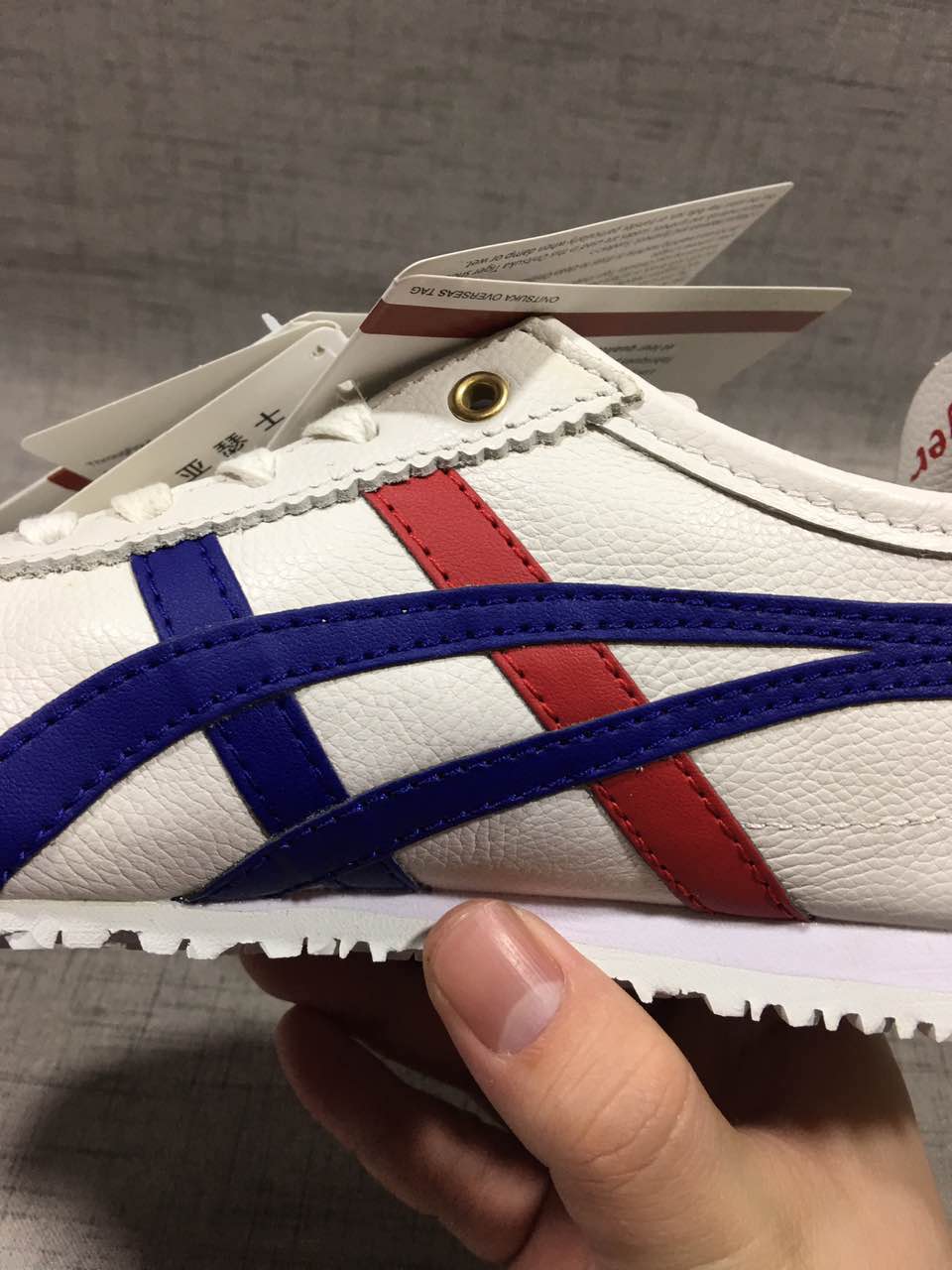 鬼冢虎运动款黑色红标,鬼冢虎耐克