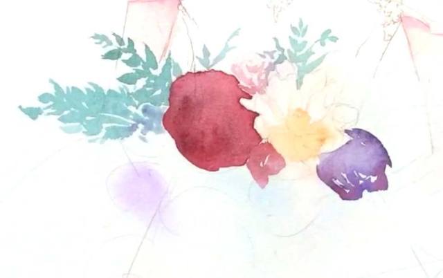 水彩画爱情教程,水彩绘画教程画玫瑰花图片