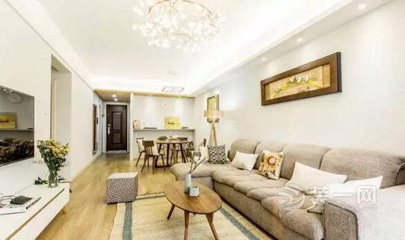 自然暖意的基调成型*安泰**清华苑小区现代简约两居室样板间设计