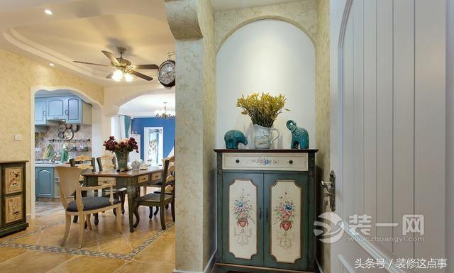 140平米地中海风格装修效果图,汇君城140平米三室轻奢装修风格