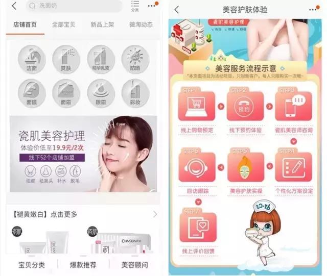 数千万电商会员的瓷肌要开一千家生活美容店，验证线上线下无缝论