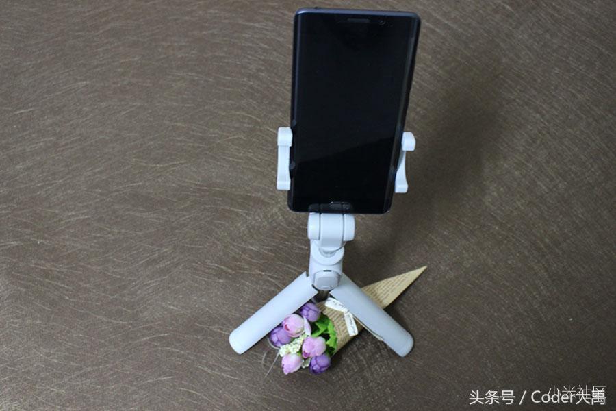 小米支架式手机自拍杆,小米多功能自拍杆测评