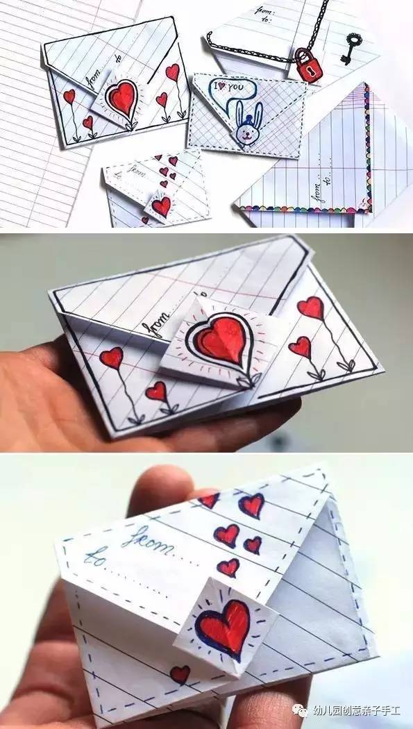 信封礼品袋折法,用信封自制礼品袋