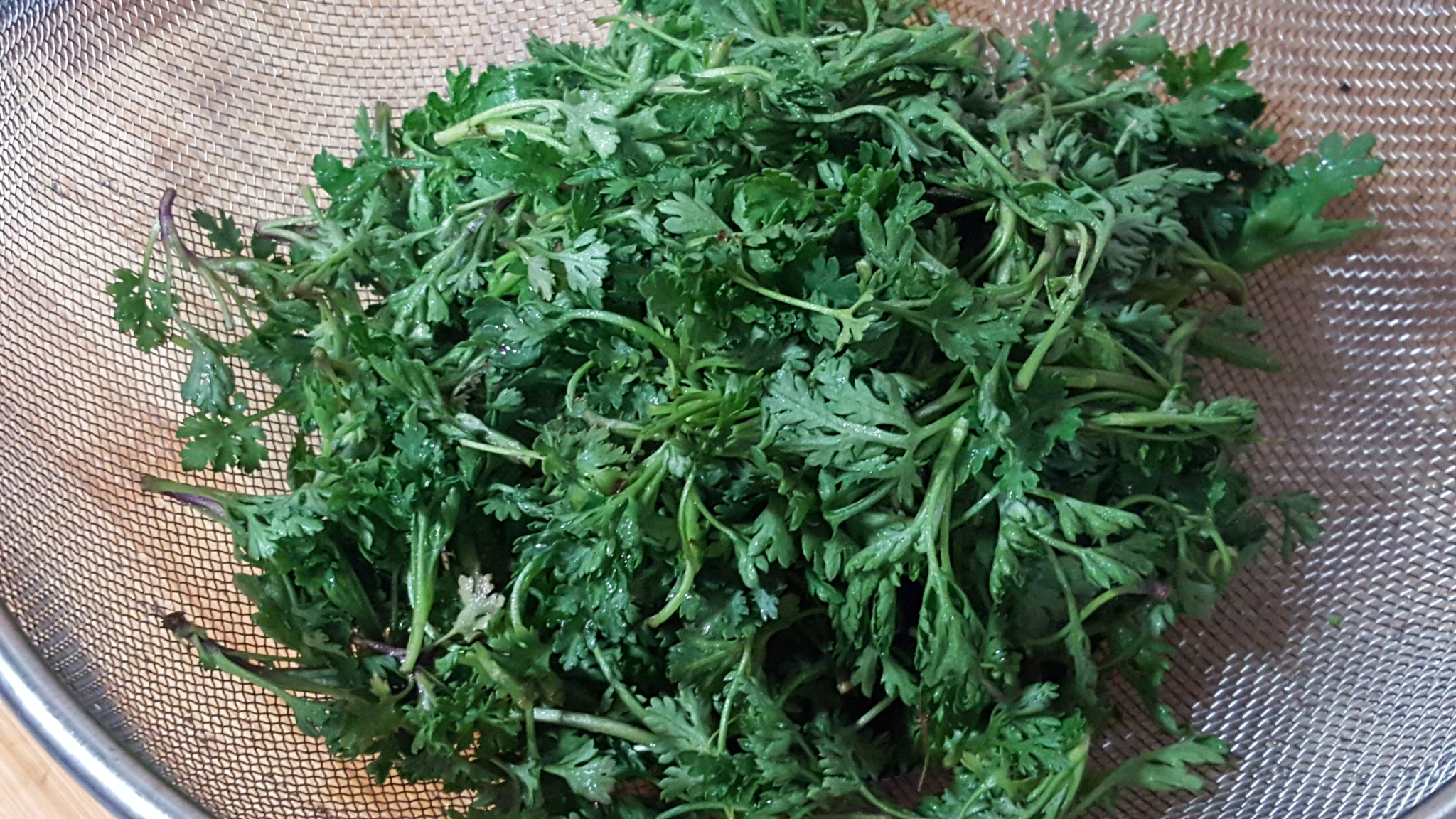 炒苦菊鸡蛋最好吃的做法,清新爽口的菊花菜炒鸡蛋