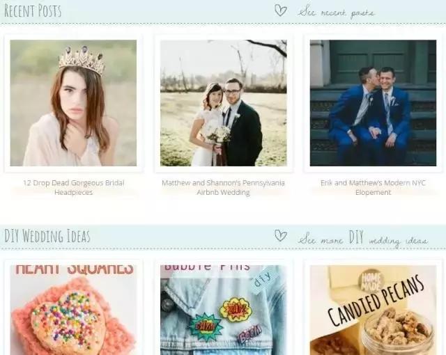 2017年超优秀的100个国外婚礼博客，赶紧收藏！错过无