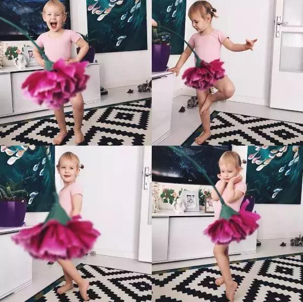 朋友圈晒女儿的亲子照 (晒女儿一家三口亲子照)