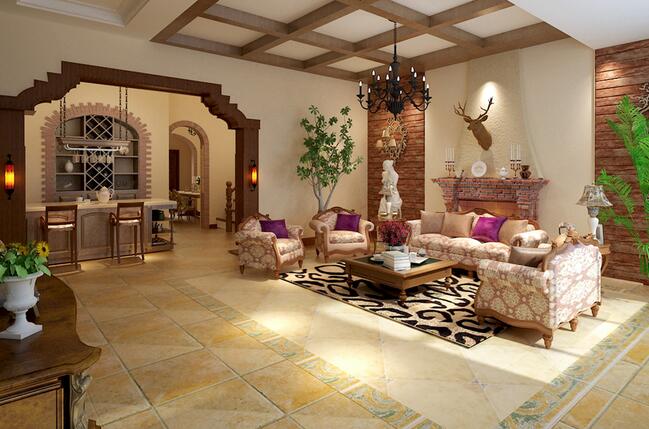 淄博灵芝园别墅装修效果图,淄博福园云墅装修效果图