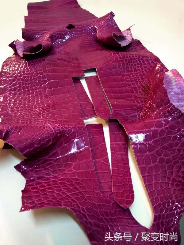 真正的鳄鱼皮表带,暗扣式鳄鱼皮表带