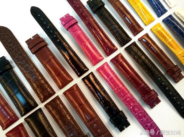 真正的鳄鱼皮表带,暗扣式鳄鱼皮表带