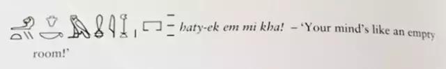 用古埃及文优雅地骂人，好想学圣书体呀！