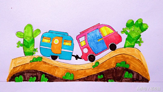 简笔画公路的画法步骤,一步一步教画开车的司机简笔画