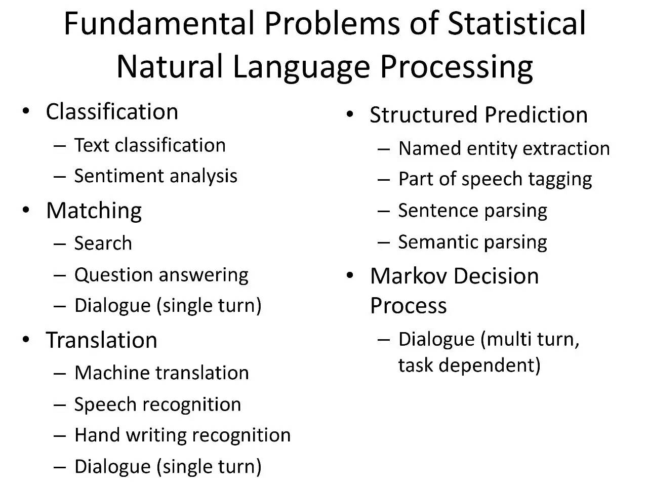 华为李航：NLP有5个基本问题，深度学习有4个做得很好（PPT）｜北大AI公开课