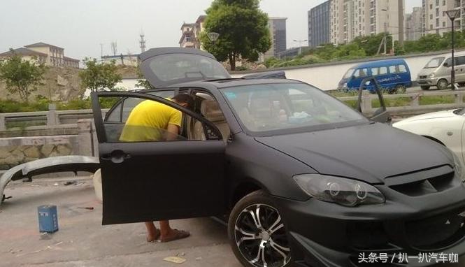 爆改比亚迪f3外观视频,比亚迪f3改装外观爆改