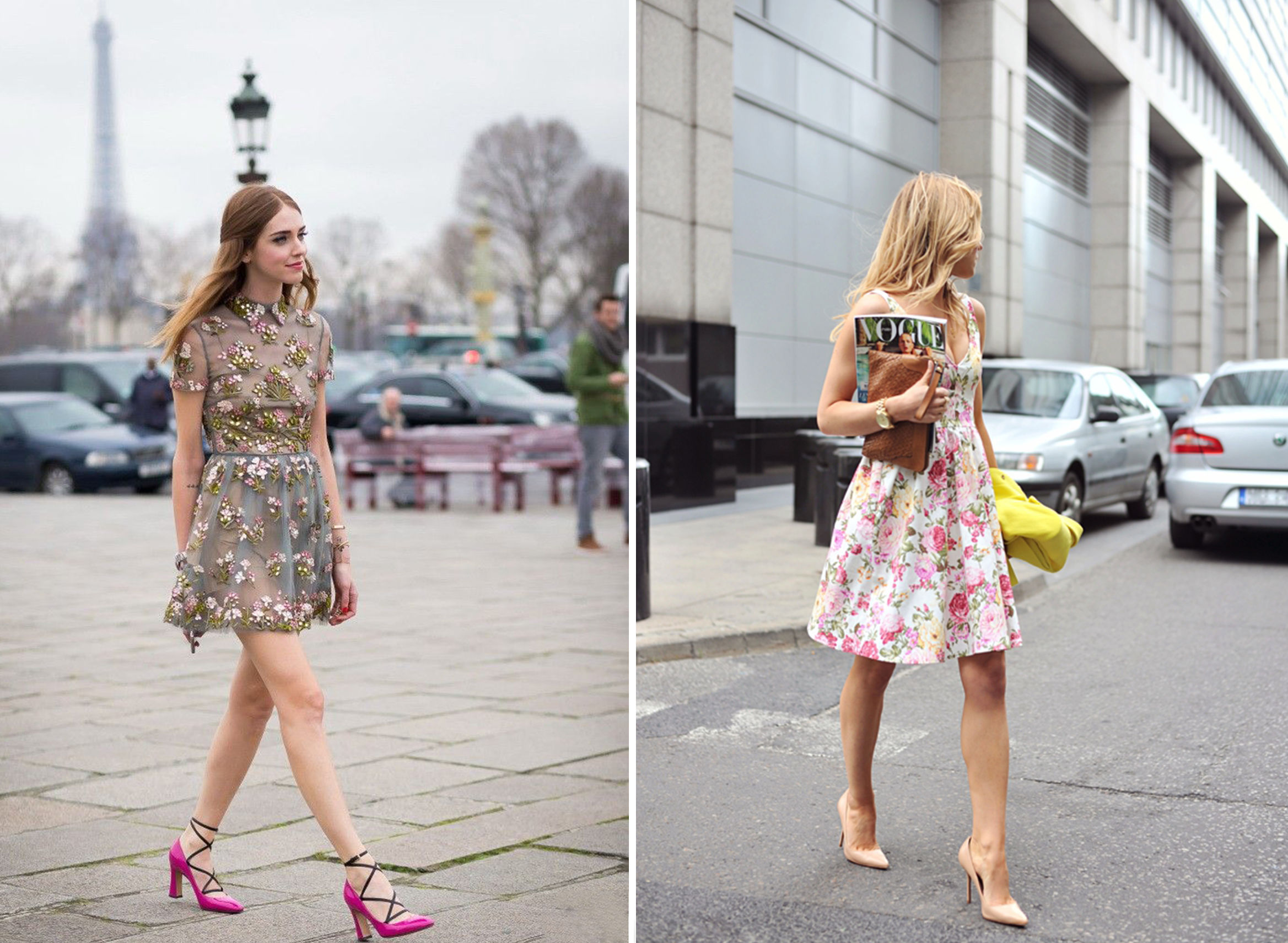 夏天的碎花裙怎么穿才好看,穿搭一件小碎花连衣裙