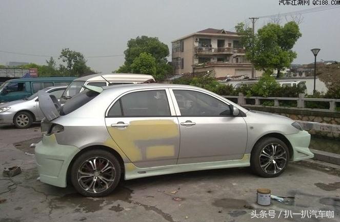 爆改比亚迪f3外观视频,比亚迪f3改装外观爆改
