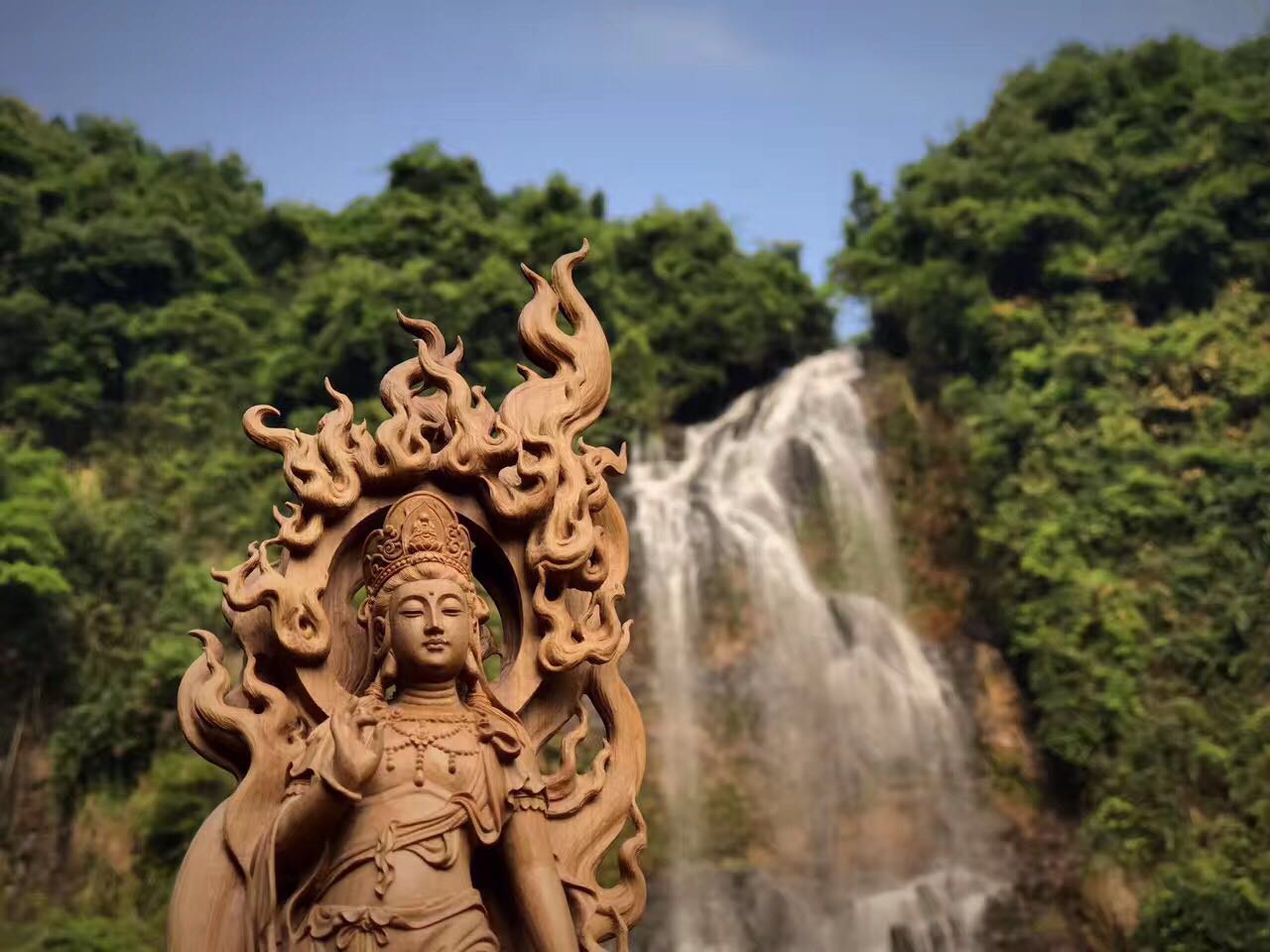 大根雕观音,根雕观音摆件欣赏