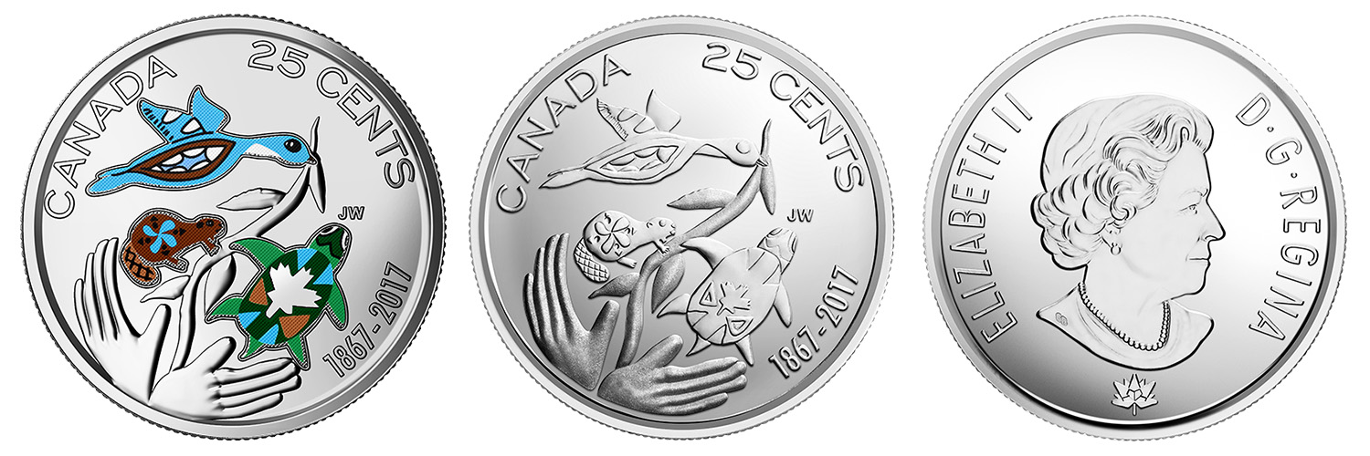 加拿大1970年1元纪念币,加拿大150周年纪念币讲解