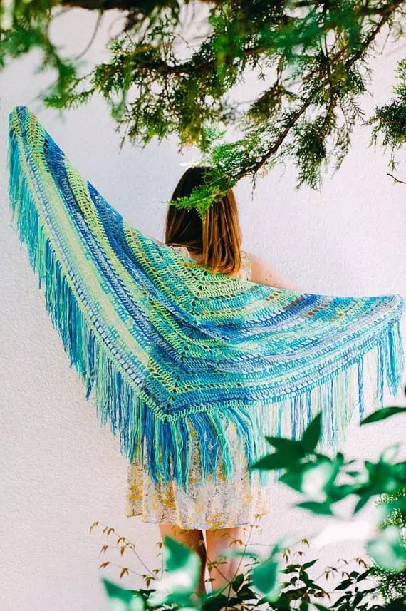 亲手给妈妈钩帽子,送妈妈母亲节礼物披肩