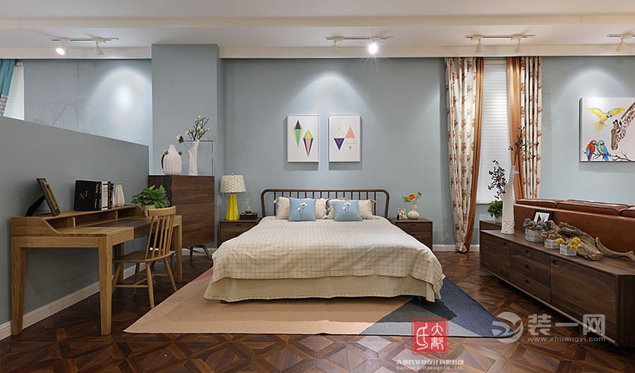 杭州楼顶日照房装修效果图,翡丽湾简约装修风格全屋效果图