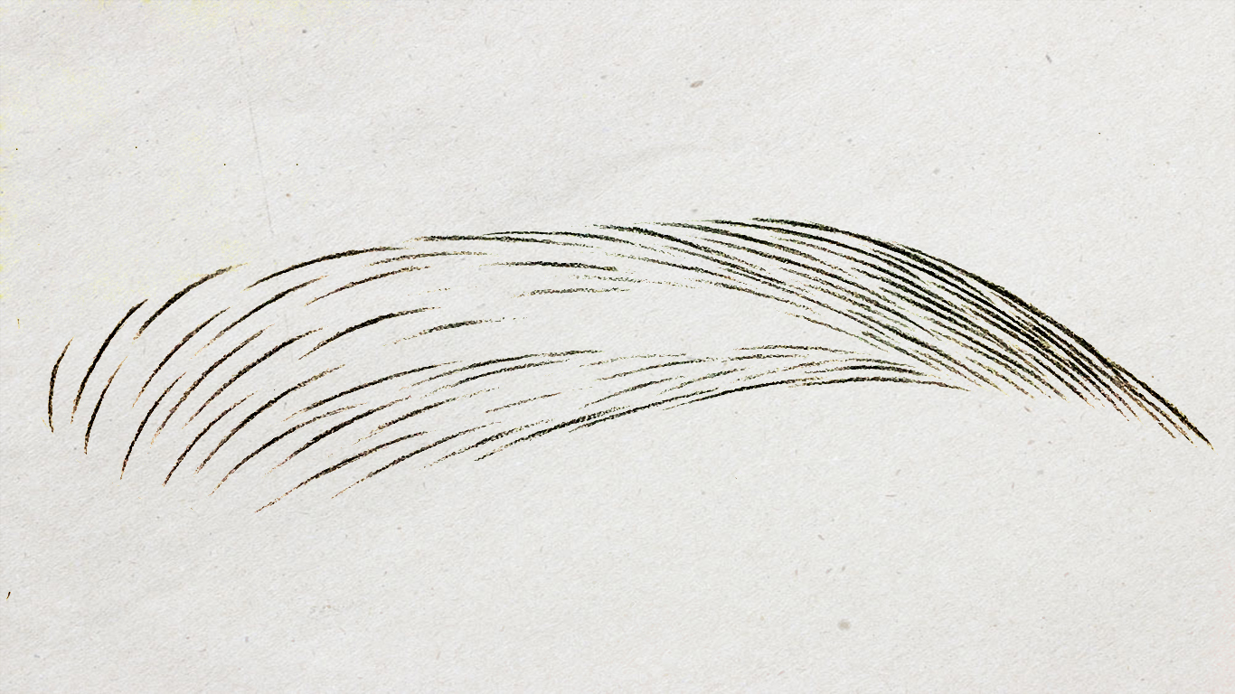 纹绣手工线条眉针片,纹绣线条眉画法初学者