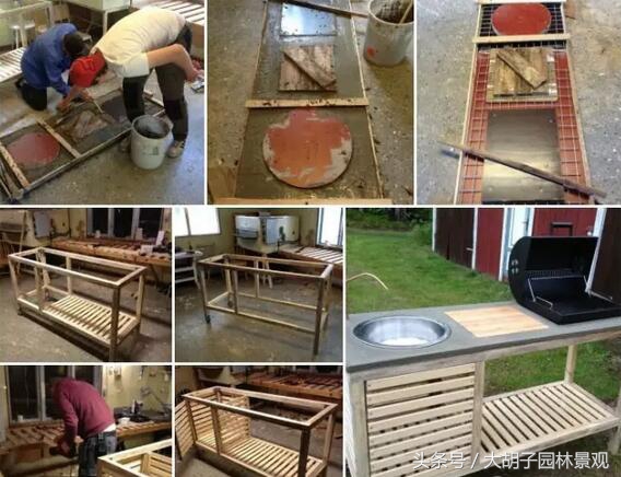 庭院烧烤台设计效果图,欧式庭院烧烤台图片大全