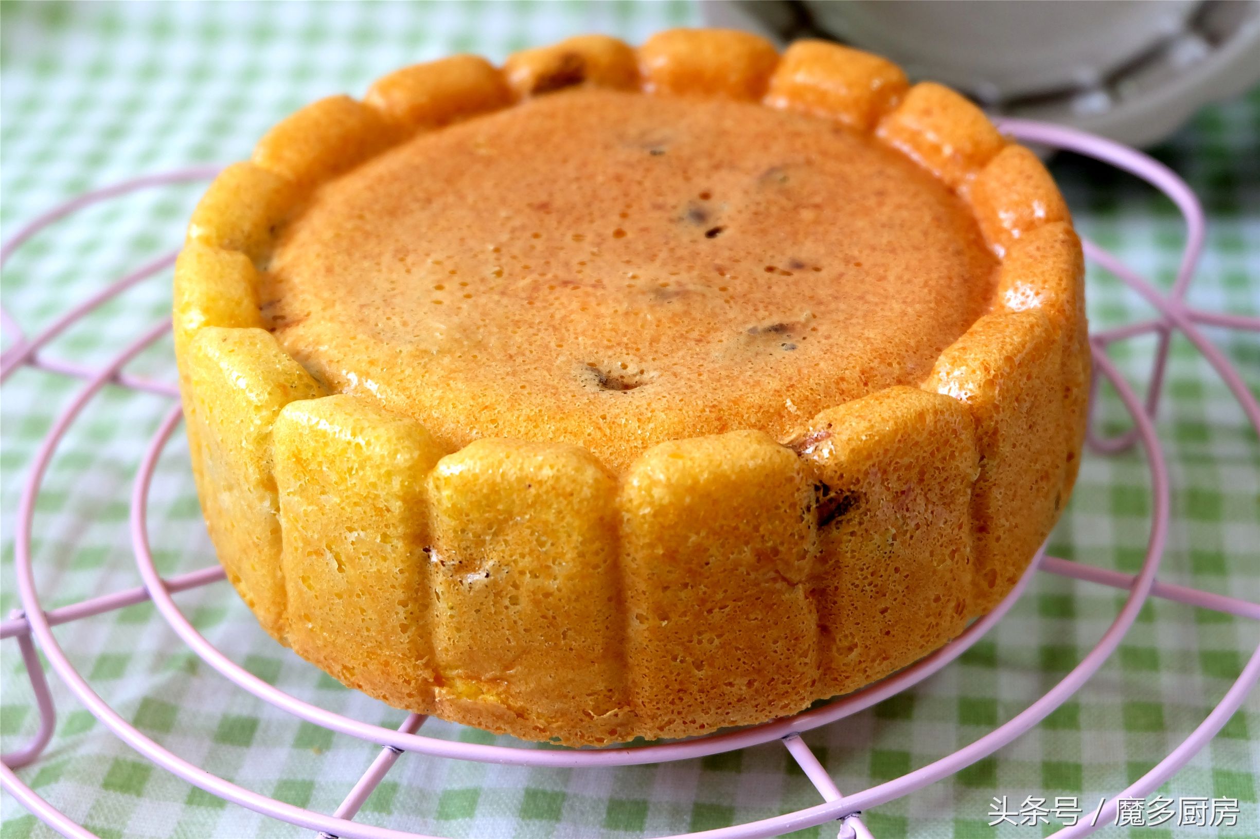 女儿爱吃的蛋糕，不用油不用奶，低糖更健康，营养美味妈妈制作