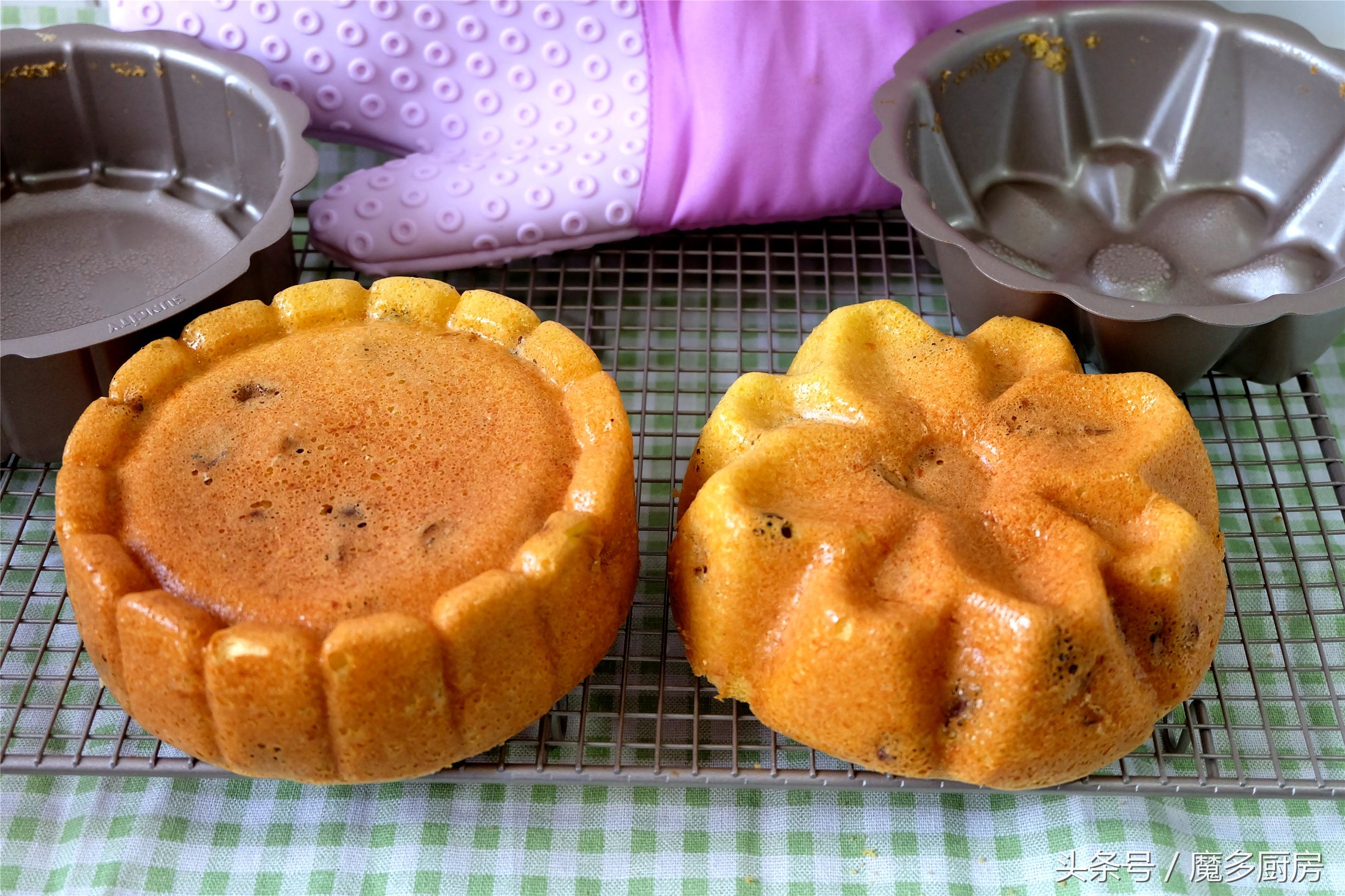 女儿爱吃的蛋糕，不用油不用奶，低糖更健康，营养美味妈妈制作