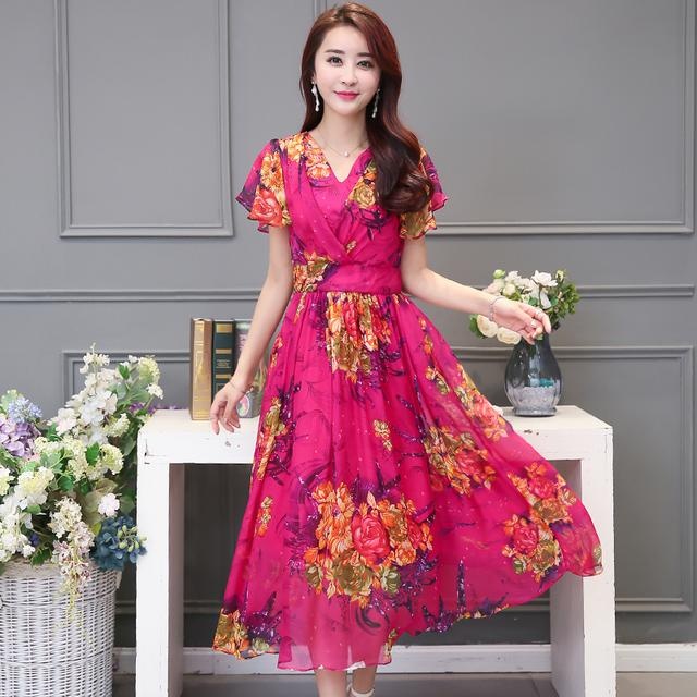 雪纺连衣裙减龄显瘦洋气三十岁,雪纺连衣裙中长款气质高级感