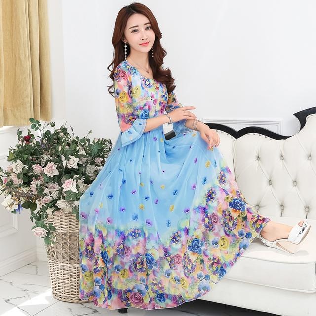 雪纺连衣裙减龄显瘦洋气三十岁,雪纺连衣裙中长款气质高级感