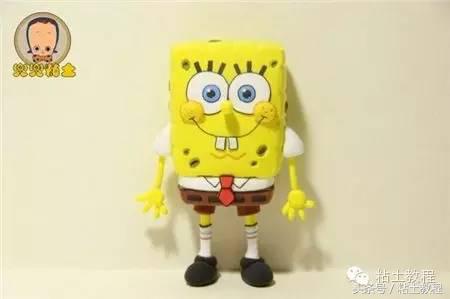 用彩泥做的海绵宝宝动画片,用彩泥做个海绵宝宝
