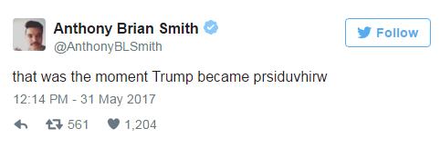 特朗普推特现一神秘新词，全世界都在忙着猜