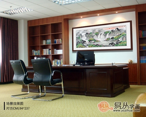 办公室装饰画尺寸怎么选？这个方法简单易学恰到好处