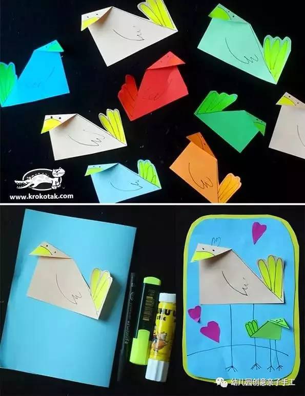 幼儿园卡纸手工简单而立体的动物,卡纸手工幼儿园动物简单创意