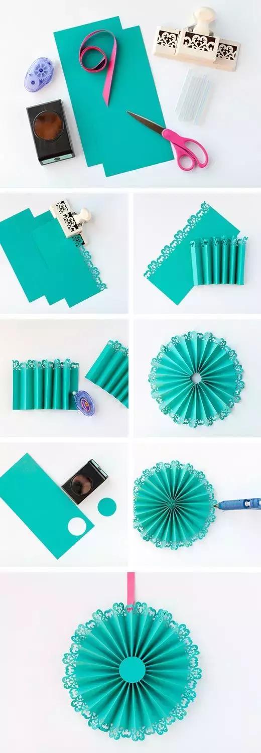 五角星立体折纸幼儿园,五角星手工折纸幼儿园