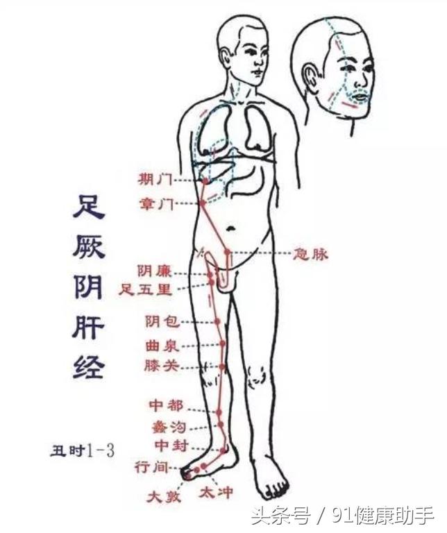肝经腧穴按摩及功效