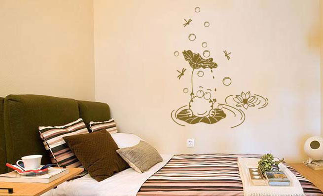 极简风格手绘墙,简单又漂亮的手绘墙