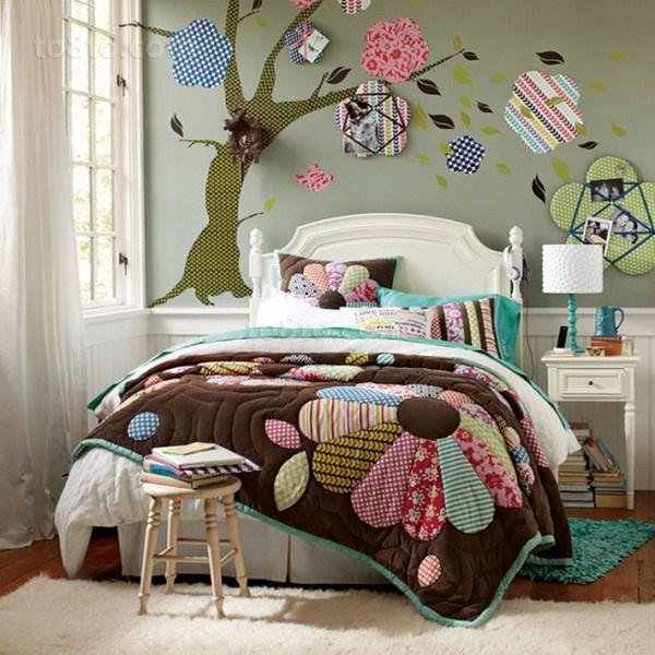 极简风格手绘墙,简单又漂亮的手绘墙