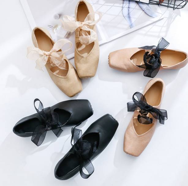 超级好看的芭蕾舞鞋,复古文艺芭蕾鞋