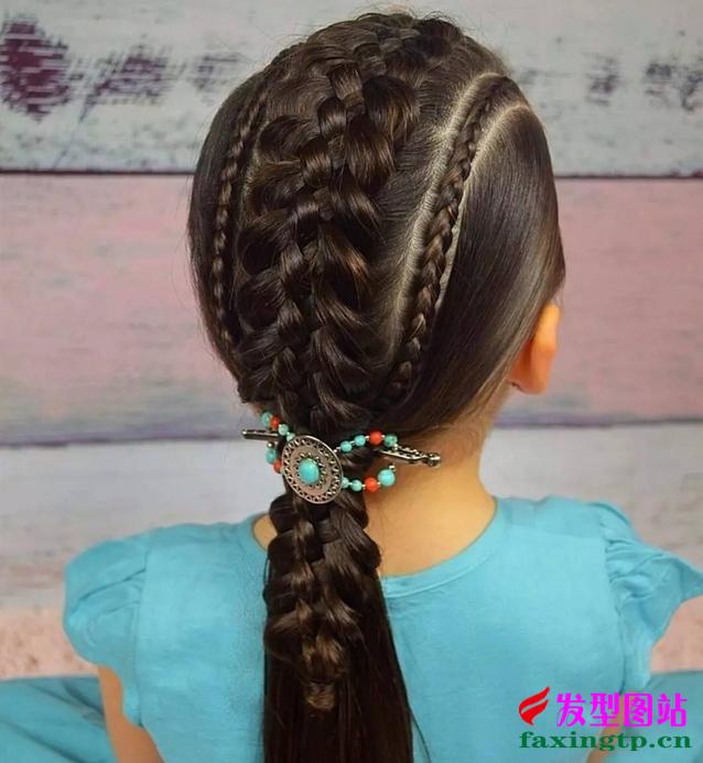 10款儿童花式编发技法合集，时尚妈咪赶快收藏起来