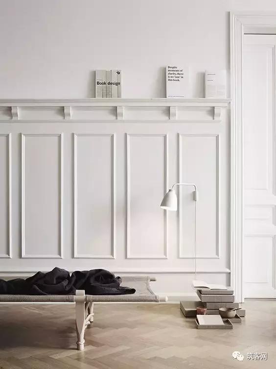 时尚经典护墙板装修效果图,小户型护墙板设计