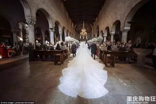 施华洛世奇极致豪华婚纱,施华洛世奇水晶镶嵌婚纱