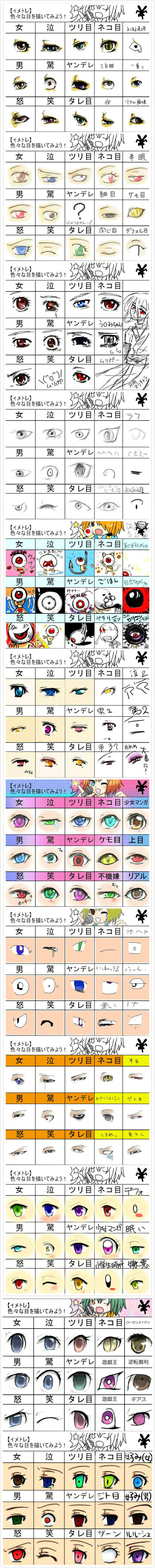 十二星座动漫眼睛画法可爱简单,动漫人物侧脸眼睛画法古风