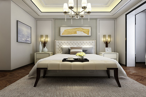 沉稳大气现代空间,现代轻奢格调空间图