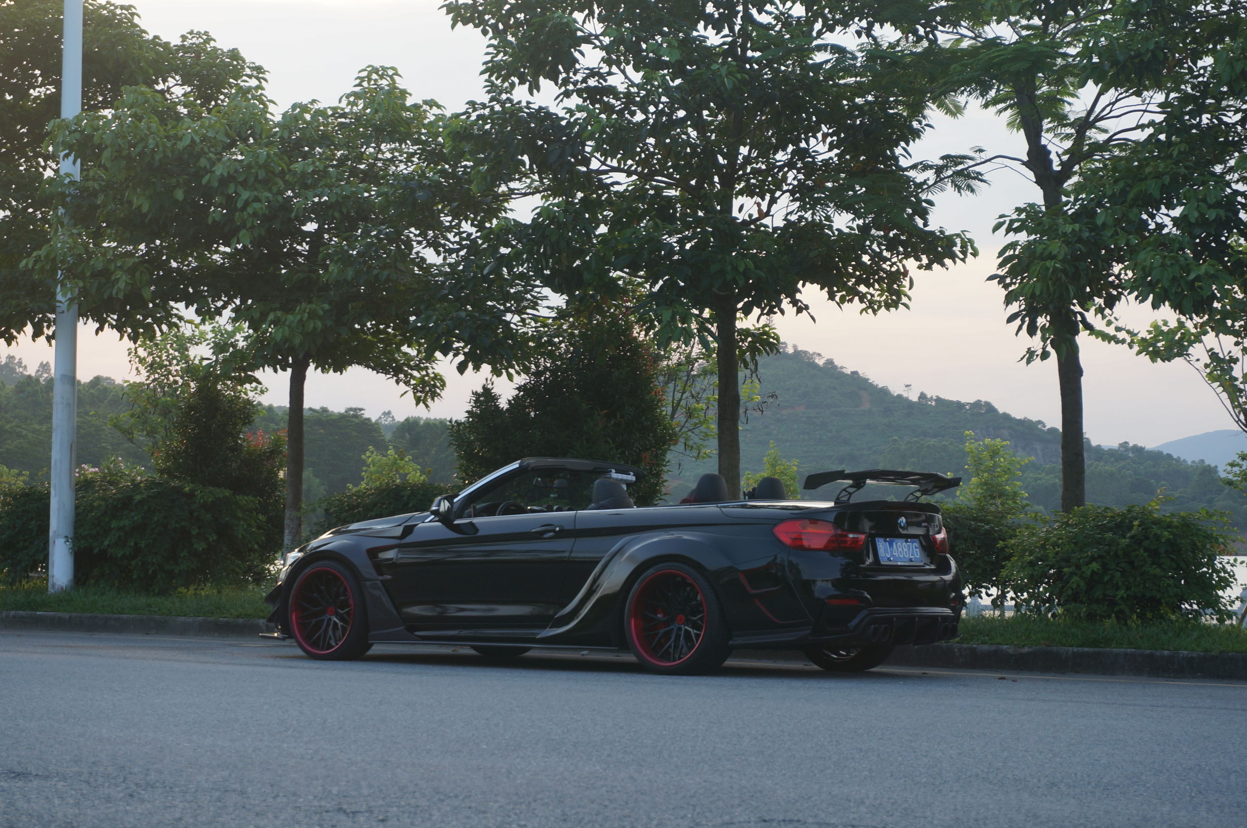 宝马428i运动套装改装黑武士,宝马428四门黑武士