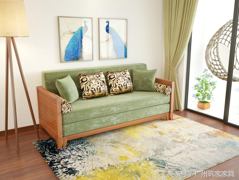 现在沙发床好还是实木床好,新中式实木床罗汉床沙发床