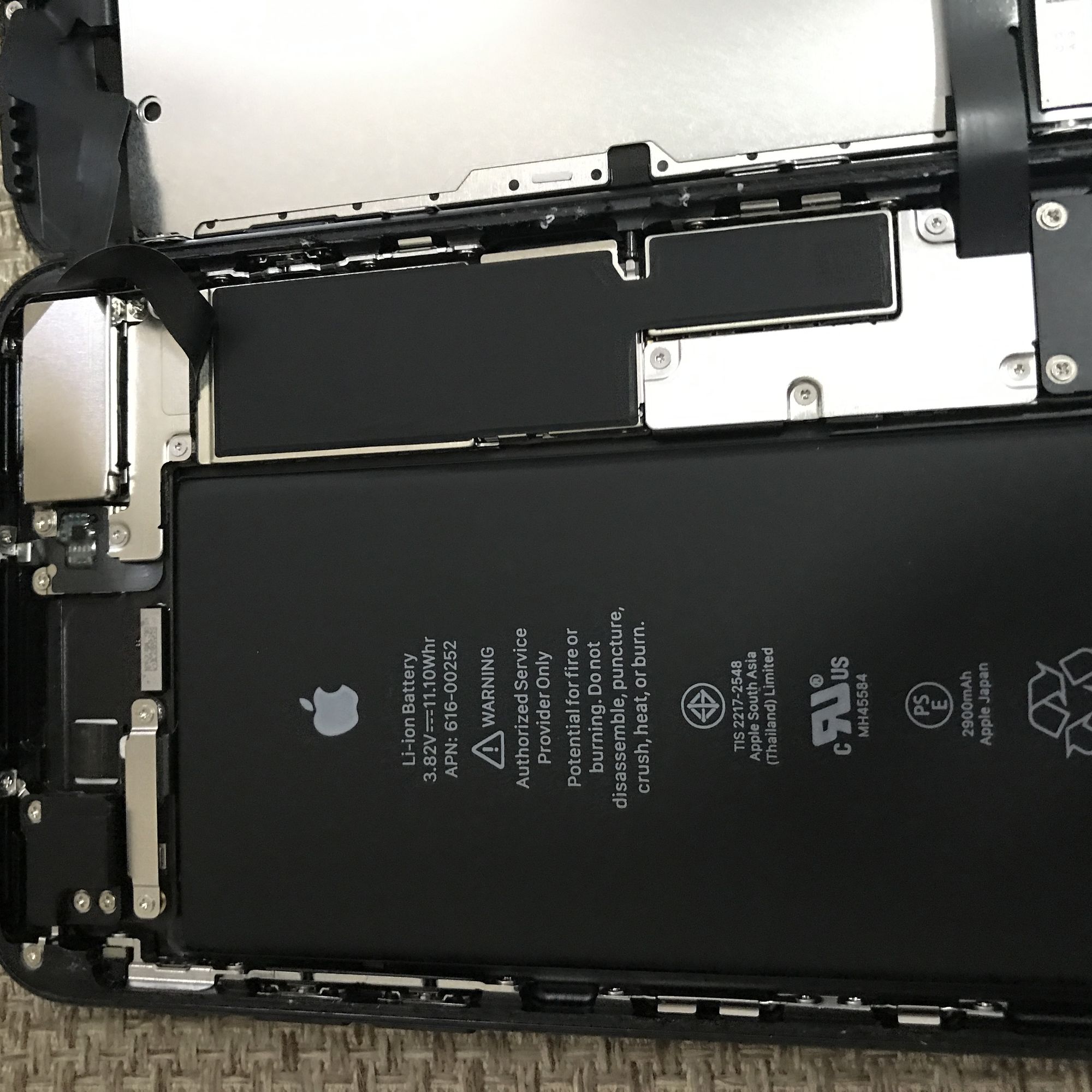 苹果7p磨砂黑拆机,苹果7plus磨砂黑拆机