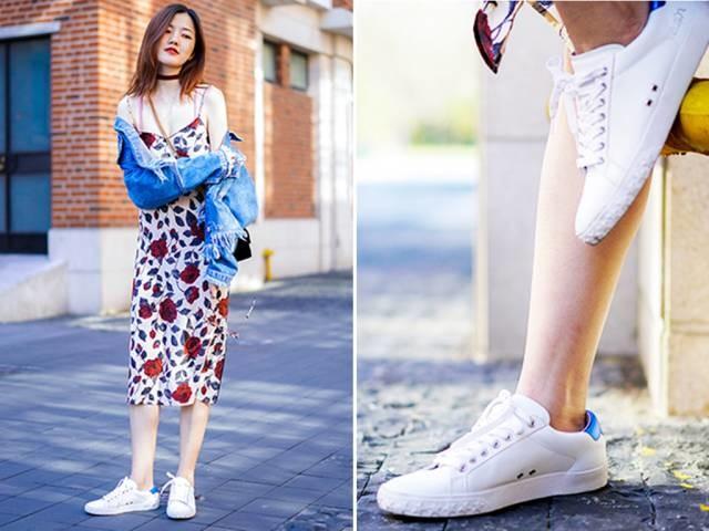 杨幂的最近穿的运动鞋,杨幂穿的薄荷绿运动鞋