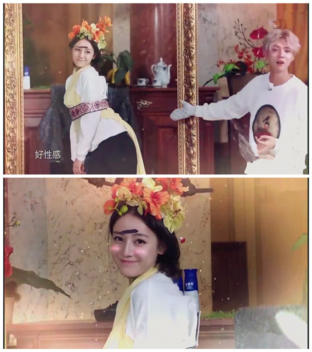 鹿晗热巴撩头,鹿晗热巴对视完全版