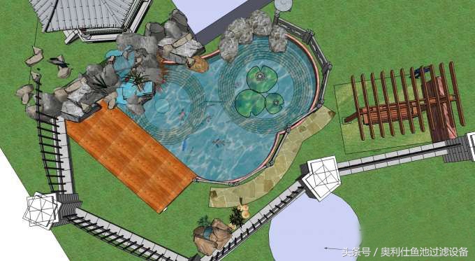 庭院鱼池建造视频大全,庭院鱼池实用效果图