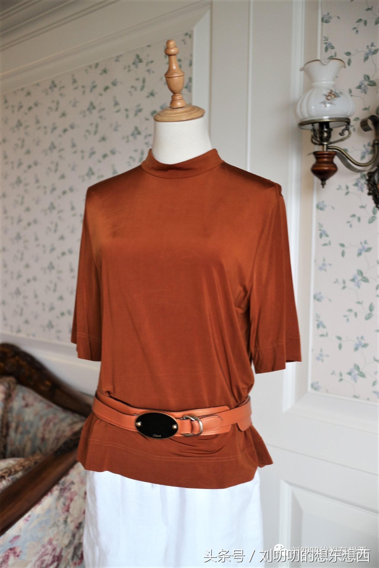 重磅棉T恤潮款,小众纯色t恤韩版